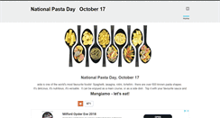 Desktop Screenshot of nationalpastaday.com