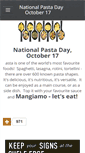 Mobile Screenshot of nationalpastaday.com